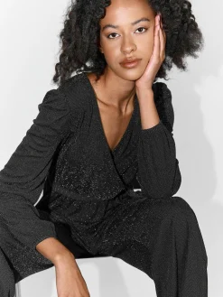 GATE Kombinezon z metaliczną nitką| Spodnie·Kombinezon ☀️