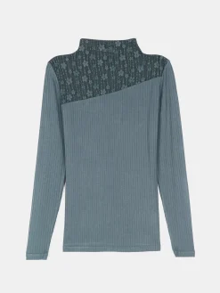 GATE Kombinowany top z koronką| Koszulki I Topy·Topy