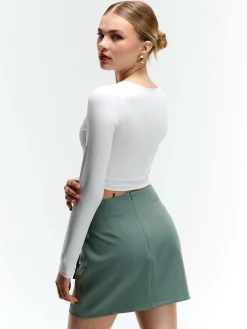 GATE Kopertowa spódniczka mini| Kategorie·Spódnice ☀️