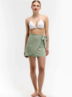 GATE Kopertowa sukienka mini| Kategorie·Akcesoria Plażowe|Kategorie·Spódnice ☀️