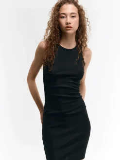 GATE Kopertowa sukienka mini w prążki| Kategorie·Sukienki