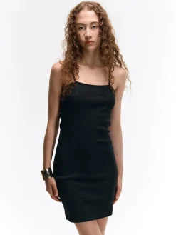 GATE Kopertowa sukienka mini w prążki| Kategorie·Sukienki