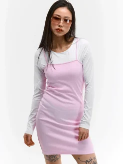 GATE Kopertowa sukienka mini w prążki| Kategorie·Sukienki