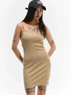 GATE Kopertowa sukienka mini w prążki| Kategorie·Sukienki