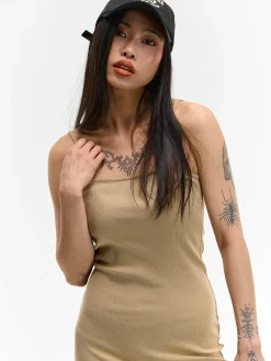 GATE Kopertowa sukienka mini w prążki| Kategorie·Sukienki