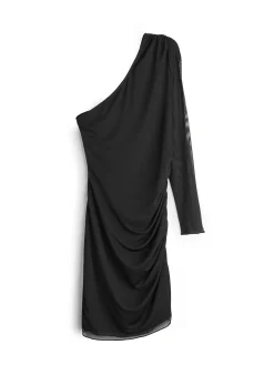 GATE Kopertowa sukienka wykonana z siateczki| Kategorie·Sukienki