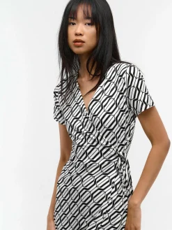 GATE Kopertowa sukienka z nadrukiem| Kategorie·Sukienki