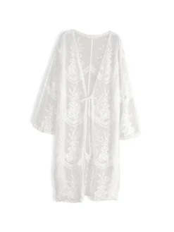 GATE Koronkowa narzutka plażowa| Kategorie·Akcesoria Plażowe|Kategorie·Stroje Kąpielowe ☀️