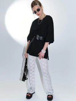 GATE Koronkowe legginsy| Spodnie·Legginsy