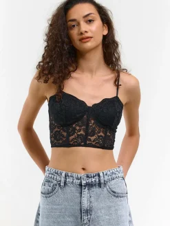 GATE Koronkowy crop top| Koszulki I Topy·Topy|Koszulki I Topy·Crop Top ☀️