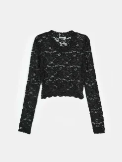 GATE Koronkowy, krótki top| Koszulki I Topy·Topy