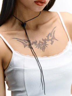 GATE Koronkowy naszyjnik z możliwością regulacji długości| Akcesoria·Biżuteria