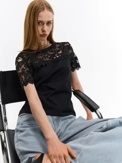 GATE Koronkowy top| Koszulki I Topy·Topy
