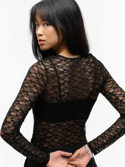 GATE Koronkowy top z podkoszulkiem| Koszulki I Topy·Topy