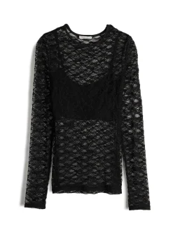 GATE Koronkowy top z podkoszulkiem| Koszulki I Topy·Topy