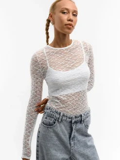 GATE Koronkowy top z podkoszulkiem| Koszulki I Topy·Topy