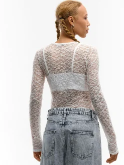 GATE Koronkowy top z podkoszulkiem| Koszulki I Topy·Topy