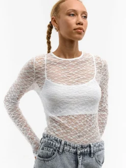 GATE Koronkowy top z podkoszulkiem| Koszulki I Topy·Topy