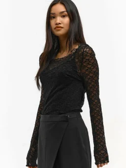 GATE Koronkowy top z podkoszulkiem| Koszulki I Topy·Topy