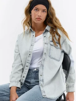 GATE Koszula denim|Damskie Koszulki I Topy·Koszule Damskie