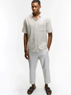 GATE Koszula o regularnym kroju z domieszką lnu| Koszulki·Koszule