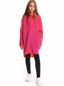 GATE Koszula oversize z mieszanki bawełny|Dzieci Dziewczynki·Bluzki I Koszule