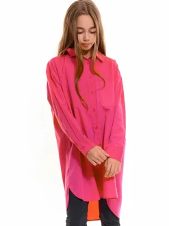 GATE Koszula oversize z mieszanki bawełny|Dzieci Dziewczynki·Bluzki I Koszule