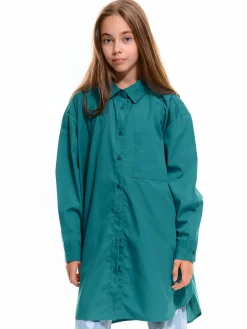 GATE Koszula oversize z mieszanki bawełny|Dzieci Dziewczynki·Bluzki I Koszule