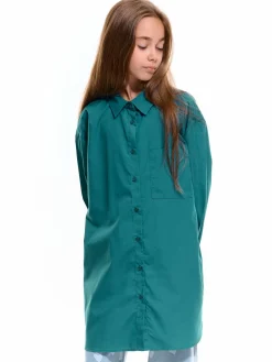 GATE Koszula oversize z mieszanki bawełny|Dzieci Dziewczynki·Bluzki I Koszule