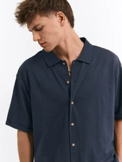 GATE Koszula typu jersey o kroju oversize| Koszulki·Koszule