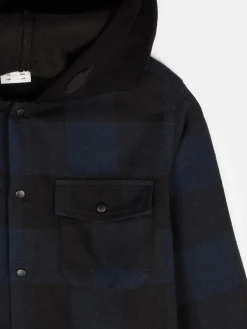 GATE Koszula w kratę z kapturem|Dzieci Chłopcy·Koszule