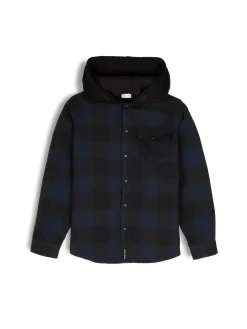 GATE Koszula w kratę z kapturem|Dzieci Chłopcy·Koszule
