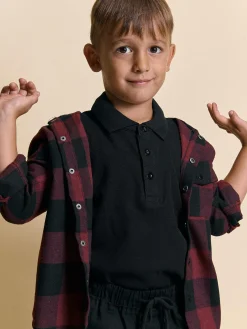 GATE Koszula w kratę z kapturem|Dzieci Chłopcy·Koszule