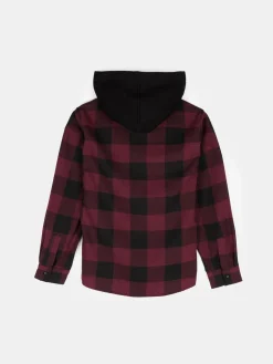 GATE Koszula w kratę z kapturem|Dzieci Chłopcy·Koszule