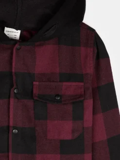 GATE Koszula w kratę z kapturem|Dzieci Chłopcy·Koszule