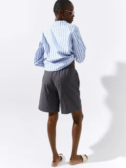 GATE Koszula w prążki|Damskie Koszulki I Topy·Koszule Damskie