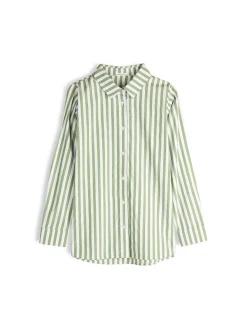 GATE Koszula w prążki|Damskie Koszulki I Topy·Koszule Damskie