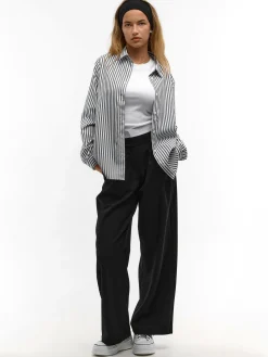 GATE Koszula w prążki|Damskie Koszulki I Topy·Koszule Damskie