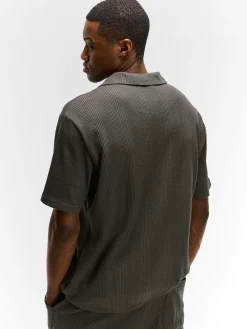 GATE Koszula w strukturalny splot| Koszulki·Koszule