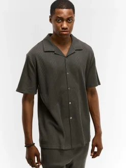 GATE Koszula w strukturalny splot| Koszulki·Koszule