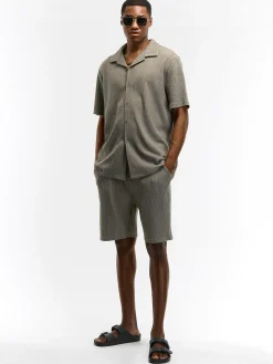 GATE Koszula w strukturalny splot| Koszulki·Koszule