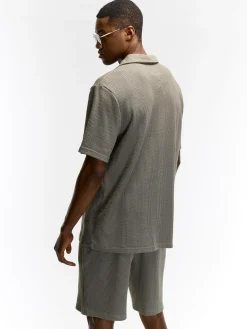 GATE Koszula w strukturalny splot| Koszulki·Koszule