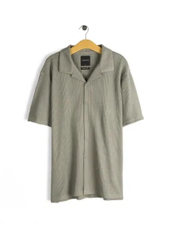 GATE Koszula w strukturalny splot| Koszulki·Koszule