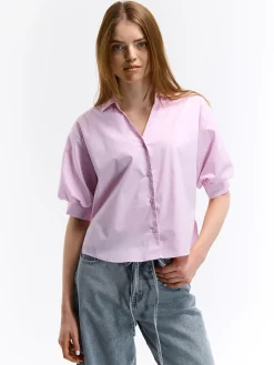 GATE Koszula z balonowymi rękawami|Damskie Koszulki I Topy·Koszule Damskie