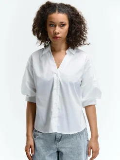 GATE Koszula z balonowymi rękawami| Koszulki I Topy·Bluzki