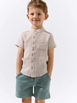 GATE Koszula z bawełnianego muślinu|Dzieci Chłopcy·Koszulki