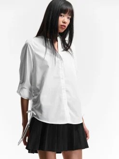 GATE Koszula z dekoltem w kształcie litery V| Koszulki I Topy·Bluzki