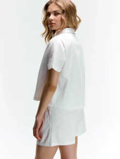 GATE Koszula z domieszką lnu|Damskie Koszulki I Topy·Koszule Damskie