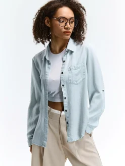 GATE Koszula z kieszeniami|Damskie Koszulki I Topy·Koszule Damskie