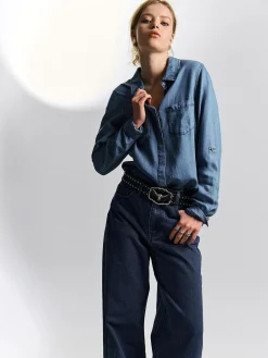 GATE Koszula z kieszeniami|Damskie Koszulki I Topy·Koszule Damskie